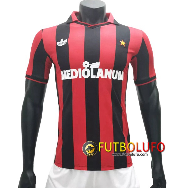 Camiseta Futbol Milan AC Retro Primera 1990/1991