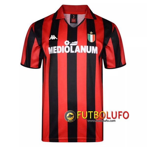 Camiseta Futbol Milan AC Retro Primera 1988/1989