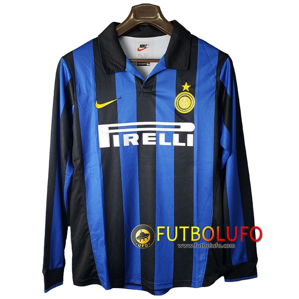 Camiseta Futbol Inter Milan Retro Primera Manga Larga 1997/1998