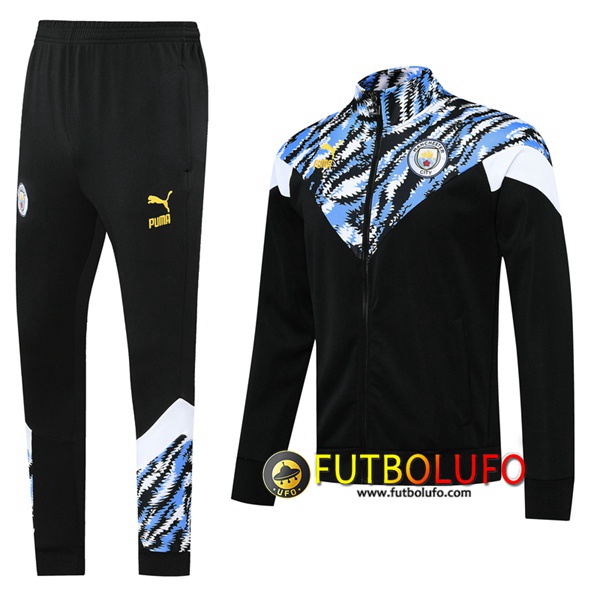 Chandal del Manchester City Negro 2020 2021 Chaqueta + Pantalones