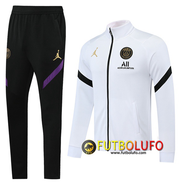 Chandal del Pairis PSG Jordan Blanco 2020 2021 Chaqueta + Pantalones