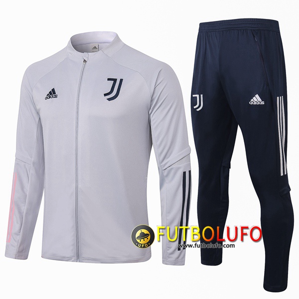 Chandal del Juventus Gris Claro 2020 2021 Chaqueta + Pantalones