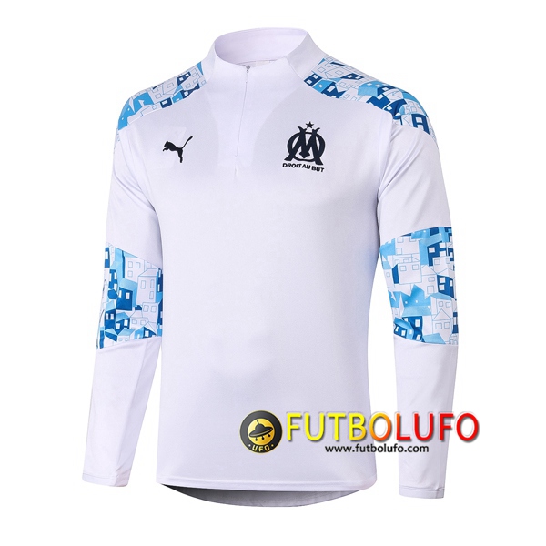 Sudadera de entrenamiento Marsella OM Blanco 2020/2021