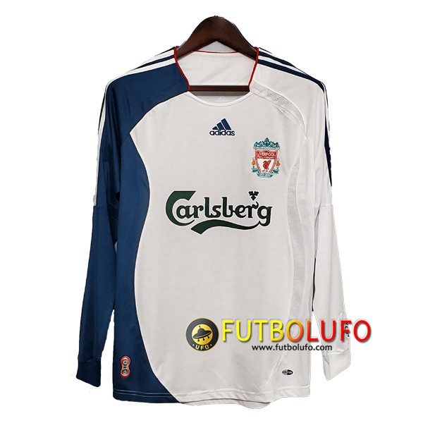 Camiseta Futbol FC Liverpool Retro Manga larga Segunda 2006/2007