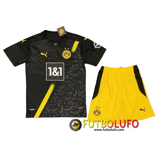 Camiseta Futbol Dortmund BVB Ninos Segunda 2020/2021