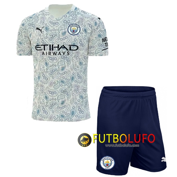 Camiseta Futbol Manchester City Ninos Tercera 2020/2021