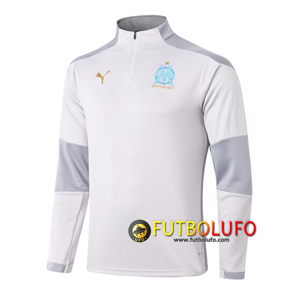 Sudadera de entrenamiento Marsella OM Gris 2020/2021