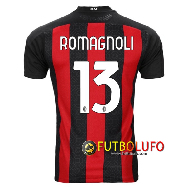 Camisetas Futbol Milan AC (ROMAGNOLI 13) Primera 2020/2021