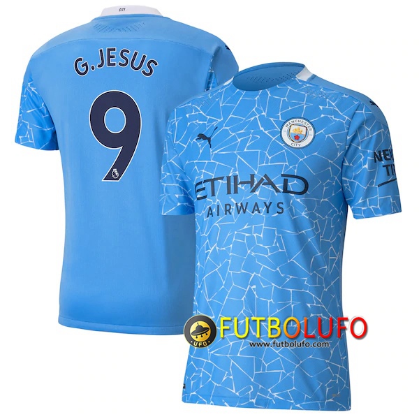 Camisetas Futbol Manchester City (G.Jesus 9) Primera 2020/2021