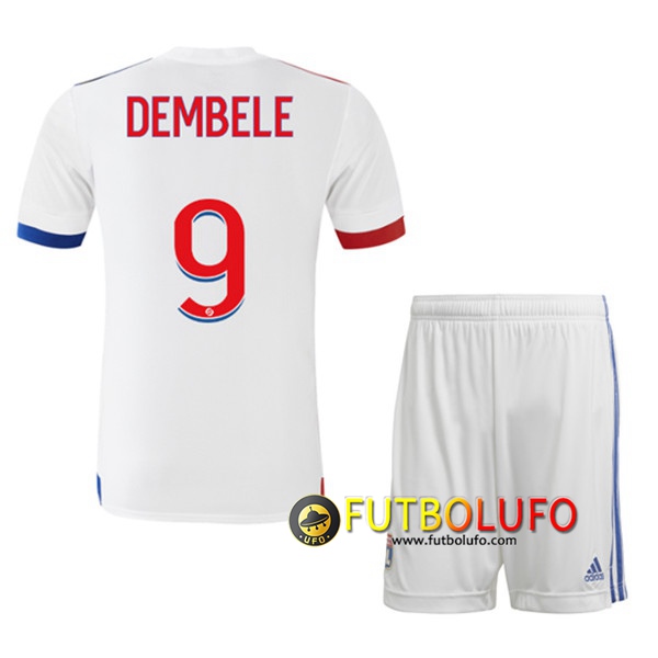 Camiseta Futbol Lyon OL (DEMBELE 9) Ninos Primera 2020/2021