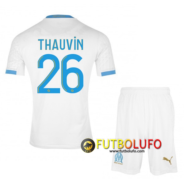 Camiseta Futbol Marsella OM (Thauvin 26) Ninos Primera 2020/2021