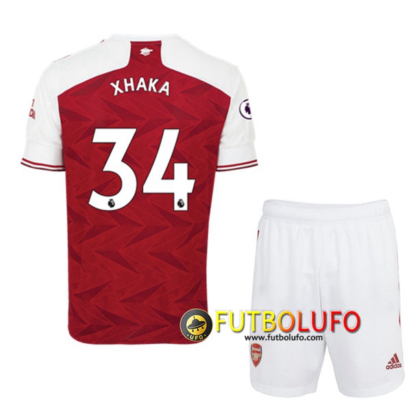 Camiseta Futbol Arsenal (Granit Xhaka 34) Ninos Primera 2020/2021