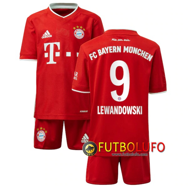 Camiseta Futbol Bayern Munich (Lewandowski 9) Ninos Primera 2020/2021