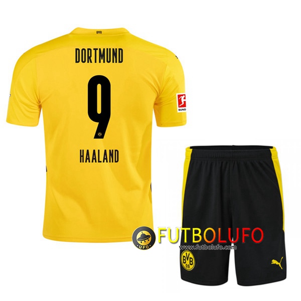 Camiseta Futbol Dortmund BVB (HAALAND 9) Ninos Primera 2020/2021