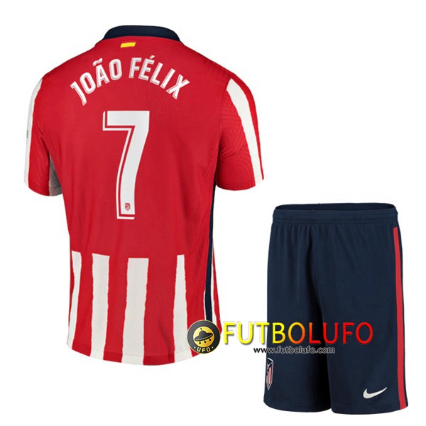 Camiseta Futbol Atletico Madrid (Joao Felix 7) Ninos Primera 2020/2021