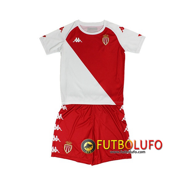 Camiseta Futbol AS Monaco Ninos Primera 2020/2021