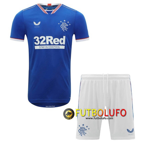 Nueva Camiseta Futbol Rangers FC Ninos Primera 2020/2021