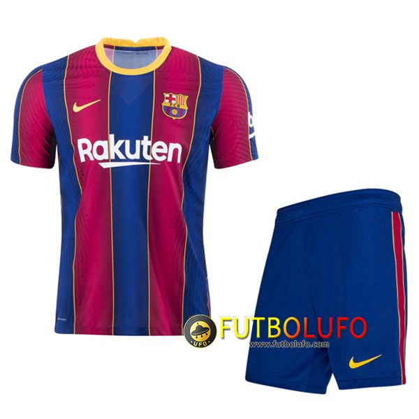Traje Camisetas Futbol FC Barcelona Primera + Cortos 2020/2021