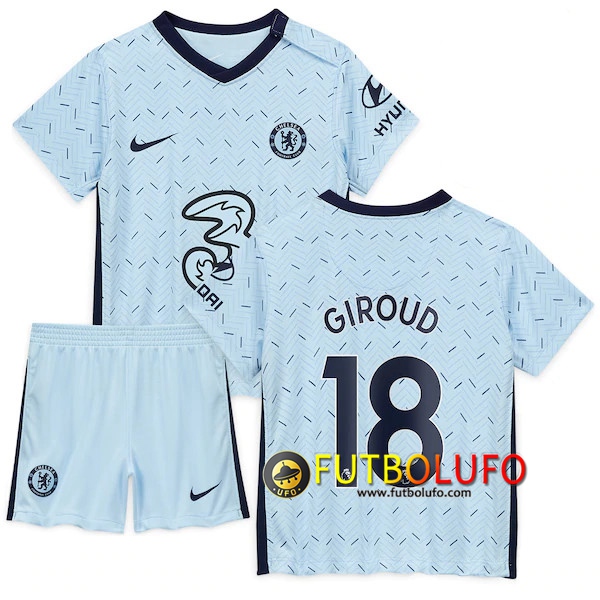 Camiseta Futbol FC Chelsea (Giroud 18) Ninos Segunda 2020/2021