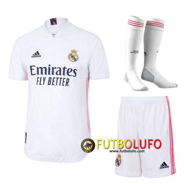 Traje Camisetas Futbol Real Madrid Primera (Cortos+Calcetines) 2020/2021