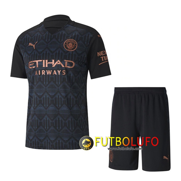 Traje Camisetas Futbol Manchester City Segunda + Cortos 2020/2021