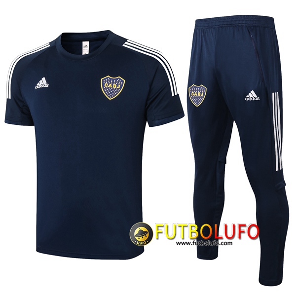 Camiseta Entrenamiento Traje Boca Juniors + Pantalones Azul Royal 2020/2021