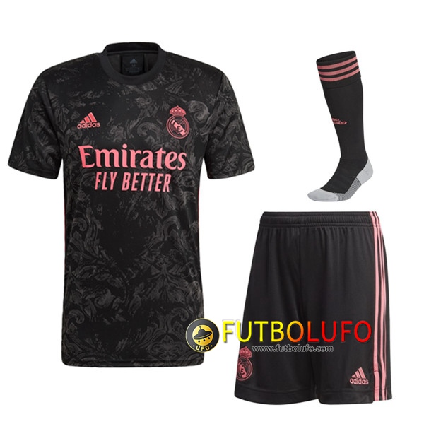 Traje Camisetas Futbol Real Madrid Tercera (Cortos+Calcetines) 2020/2021