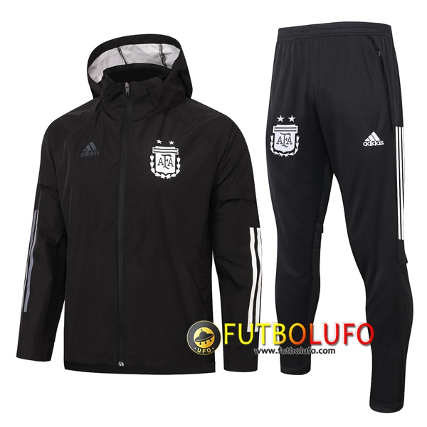 Nueva Chandal del Argentina Negro 2020 2021 Rompevientos + Pantalones