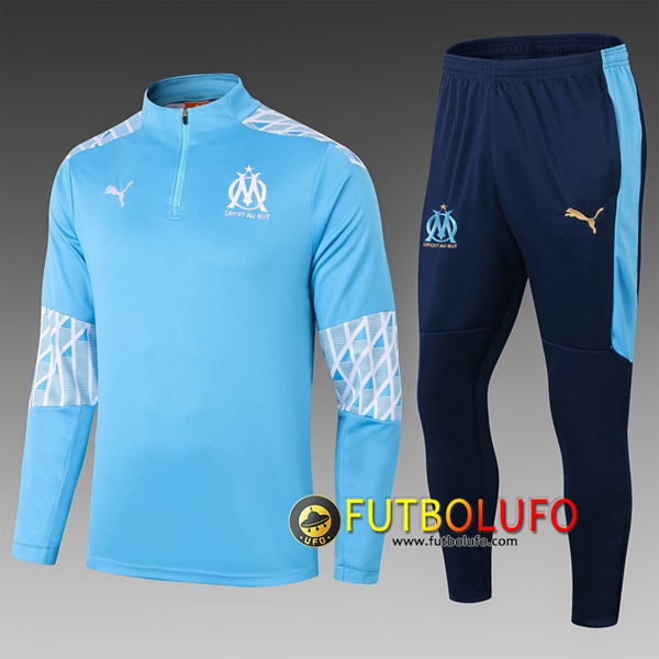 Chandal del Marsella OM Ninos Azul 2020/2021 Sudadera + Pantalones
