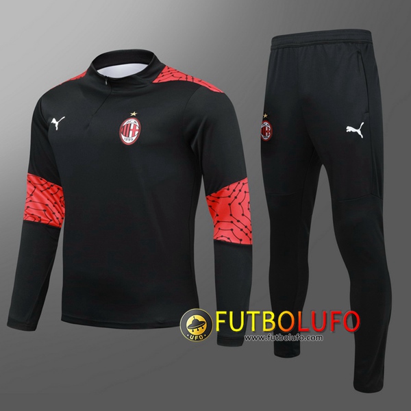 Chandal del Milan AC Ninos Negro 2020/2021 Sudadera + Pantalones