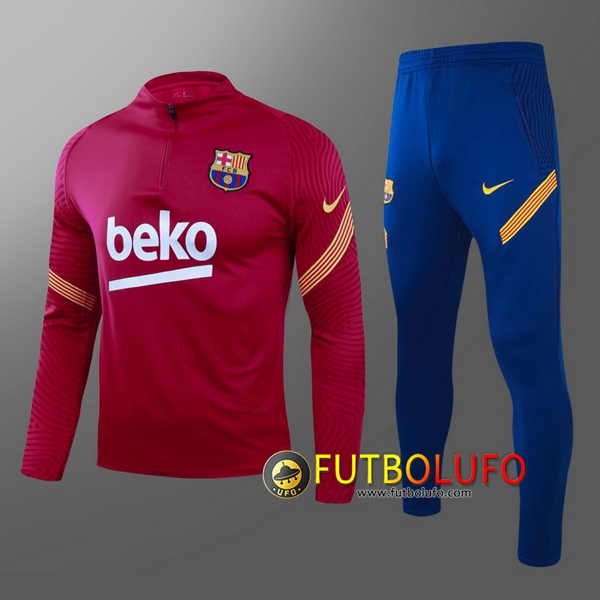 Chandal del FC Barcelona Ninos Roja 2020/2021 Chaqueta + Pantalones