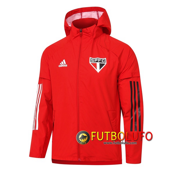 Chaqueta Futbol Rompevientos Sao Paulo FC Roja 2020/2021