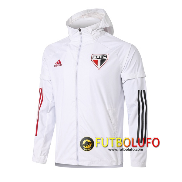 Chaqueta Futbol Rompevientos Sao Paulo FC Blanco 2020/2021