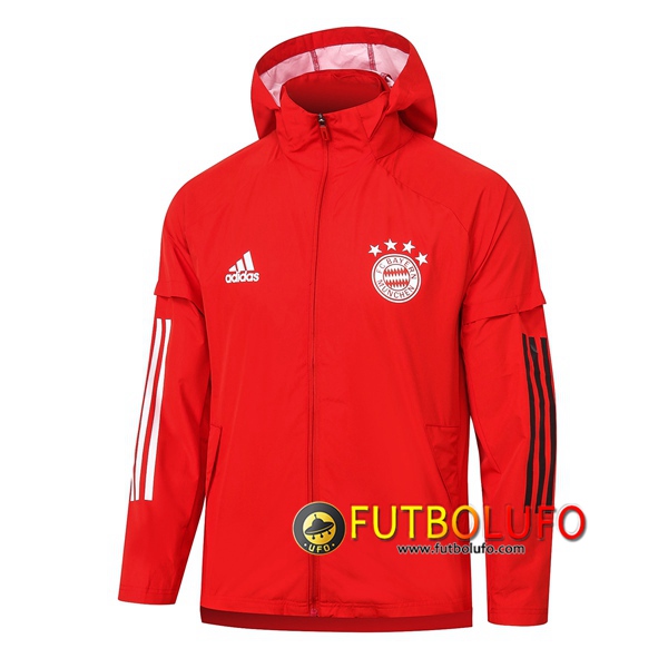 Chaqueta Futbol Rompevientos Bayern Munich Roja 2020/2021