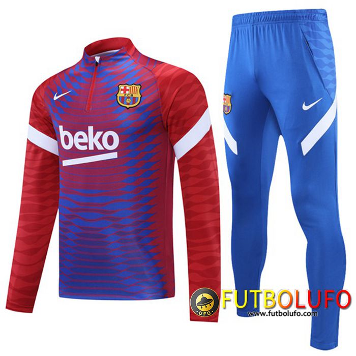 Chandal Equipos De Futbol FC Barcelona Rojo/Azul 2021/2022