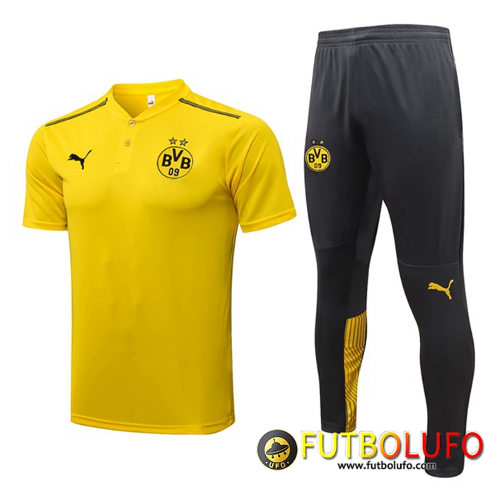 Camiseta Polo Dortmund BVB + Pantalones Amarillo/Negro 2021/2022