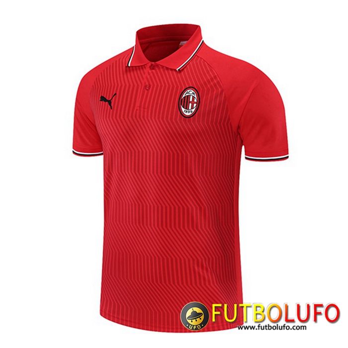 Camiseta Polo AC Milan Rojo 2021/2022 -01