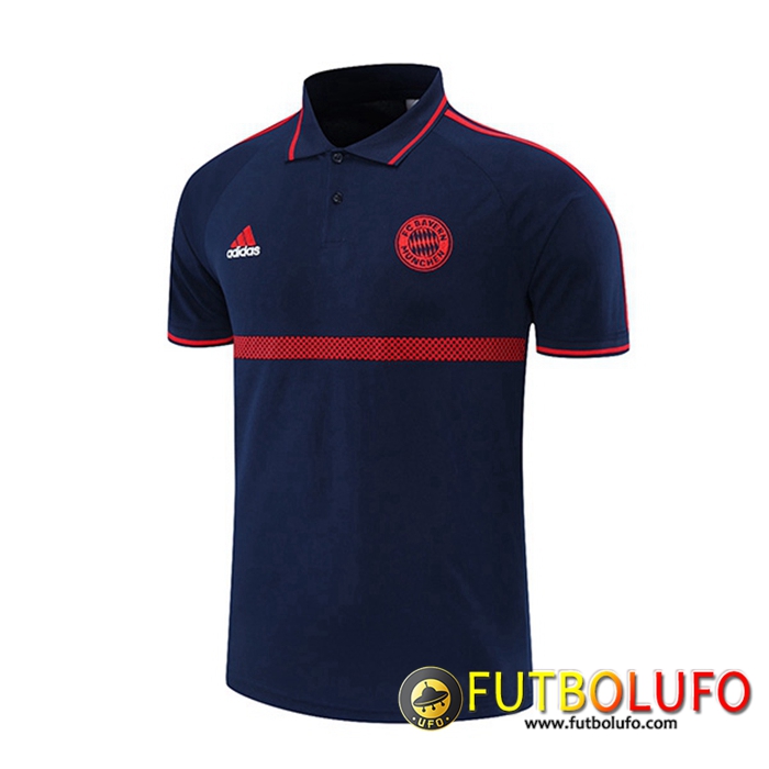 Camiseta Polo Bayern Munich Azul Marino/Rojo 2021/2022