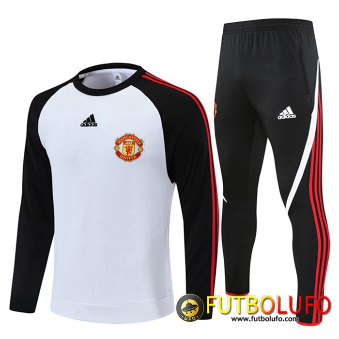 Chandal Equipos De Futbol Manchester United Blancaa/Negro 2021/2022