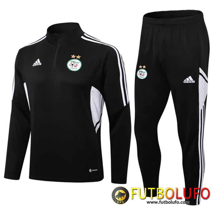 Chandal Equipos De Futbol Argelia Negro/Blancaa 2021/2022
