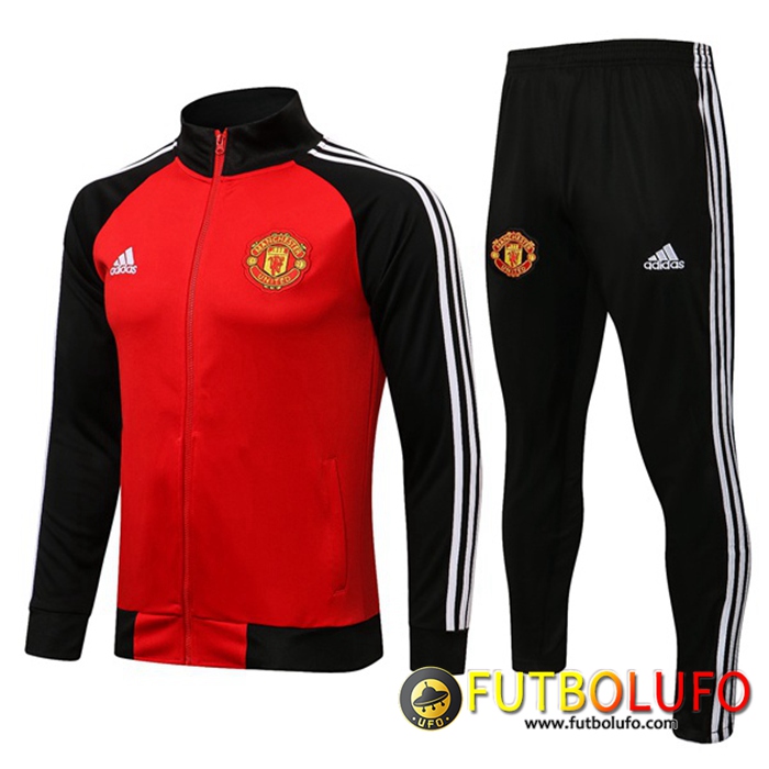 Chandal Equipos De Futbol - Chaqueta Manchester United Rojo/Negro 2021/2022
