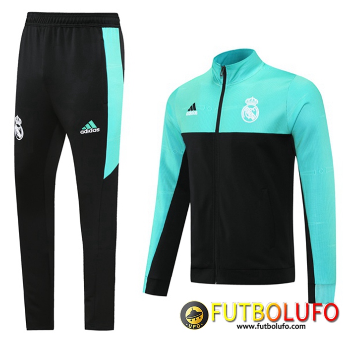 Chandal Equipos De Futbol - Chaqueta Real Madrid Verde/Negro 2021/2022