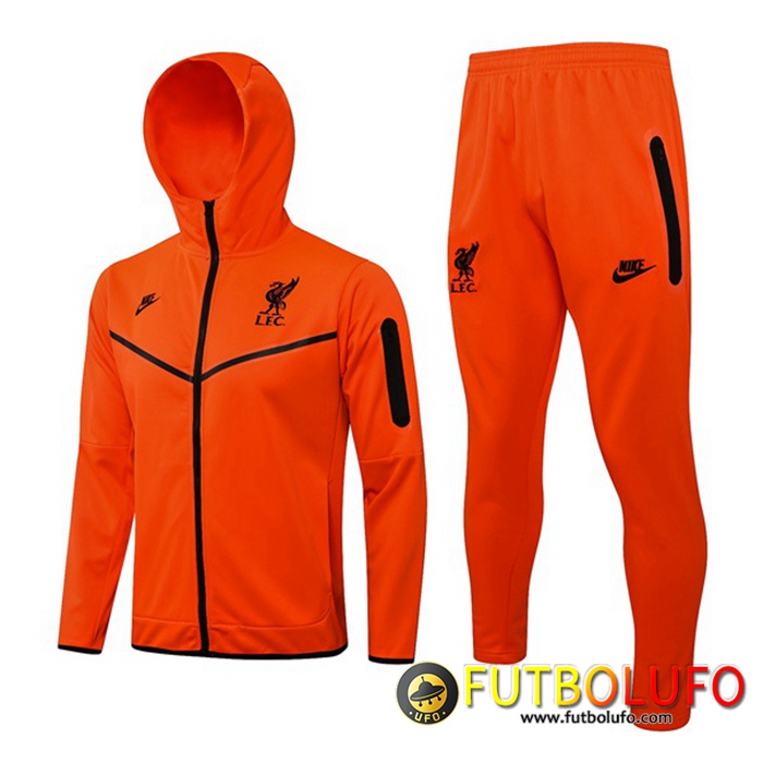 Chaqueta Con Capucha Chandal FC Liverpool Rojo 2021/2022