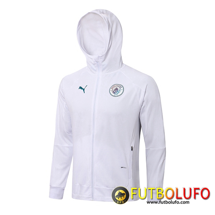 Chaqueta Con Capucha Manchester United Blancaa 2021/2022