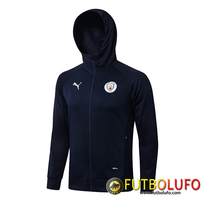 Chaqueta Con Capucha Manchester United Azul Marino 2021/2022
