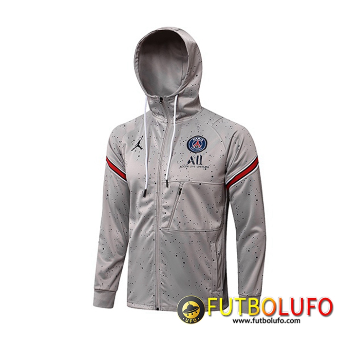 Chaqueta Con Capucha Jordan PSG Gris 2021/2022