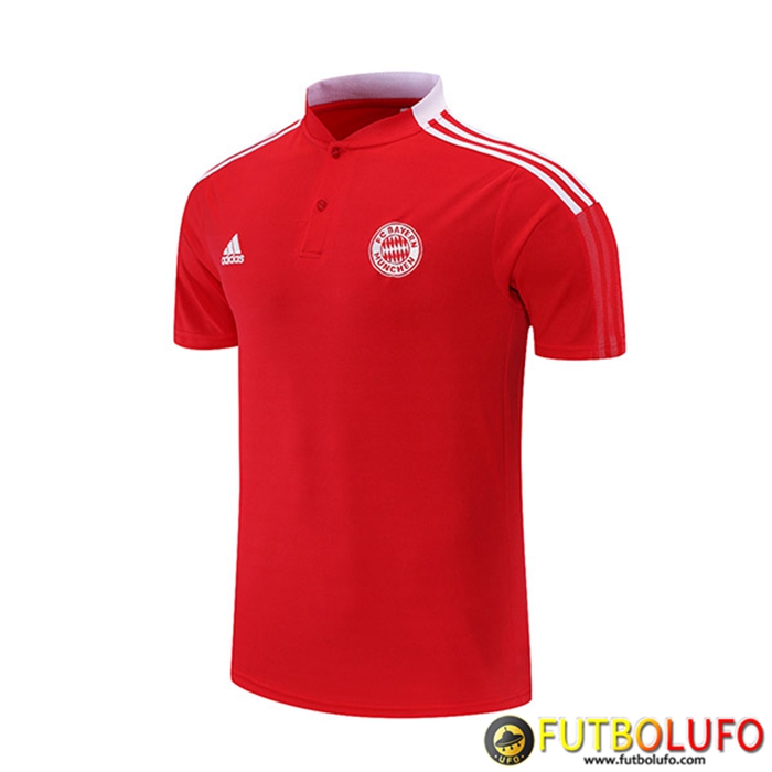 Camiseta Polo Bayern Munich Blancaa/Rojo 2021/2022