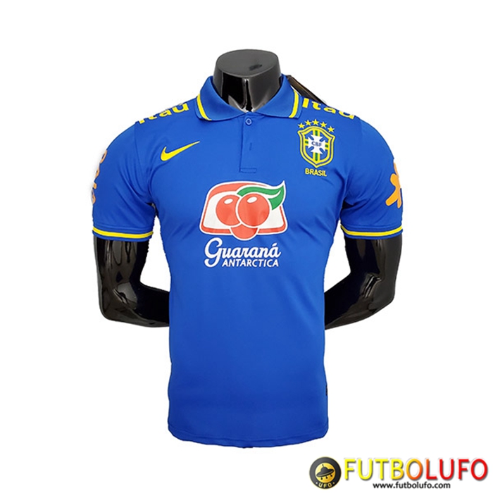 Camiseta Polo Brasil Azul 2021/2022