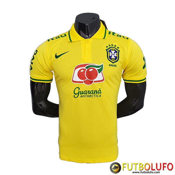 Camiseta Polo Brasil Amarillo 2021/2022