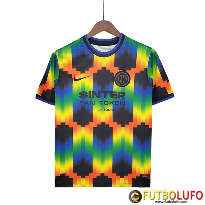 Camiseta Entrenamiento Inter Milan Negro/Azul/Amarillo 2022/2023